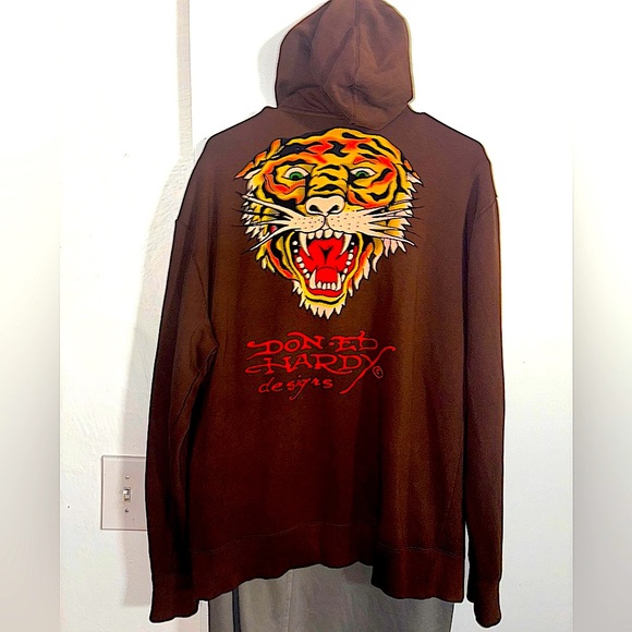 Christian Audigier Other - Like new ed hardy Audigier rare mint French terry oversized large men’s hoodie